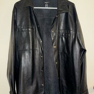 Forever 21 Black Faux Leather Jacket